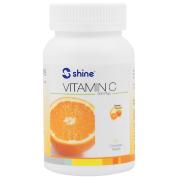 Shine Vitamin C-500 Plus Chewable Tablet Orange Flavour