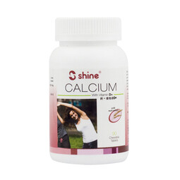 Shine Calcium with Vitamin D Plus Chewable Tablet Malt Flavour