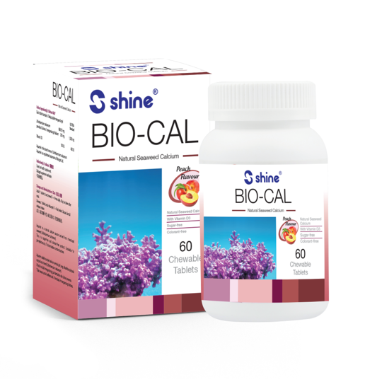 Shine Bio-Cal Natural Seaweed Calcium Chewable Tablet
