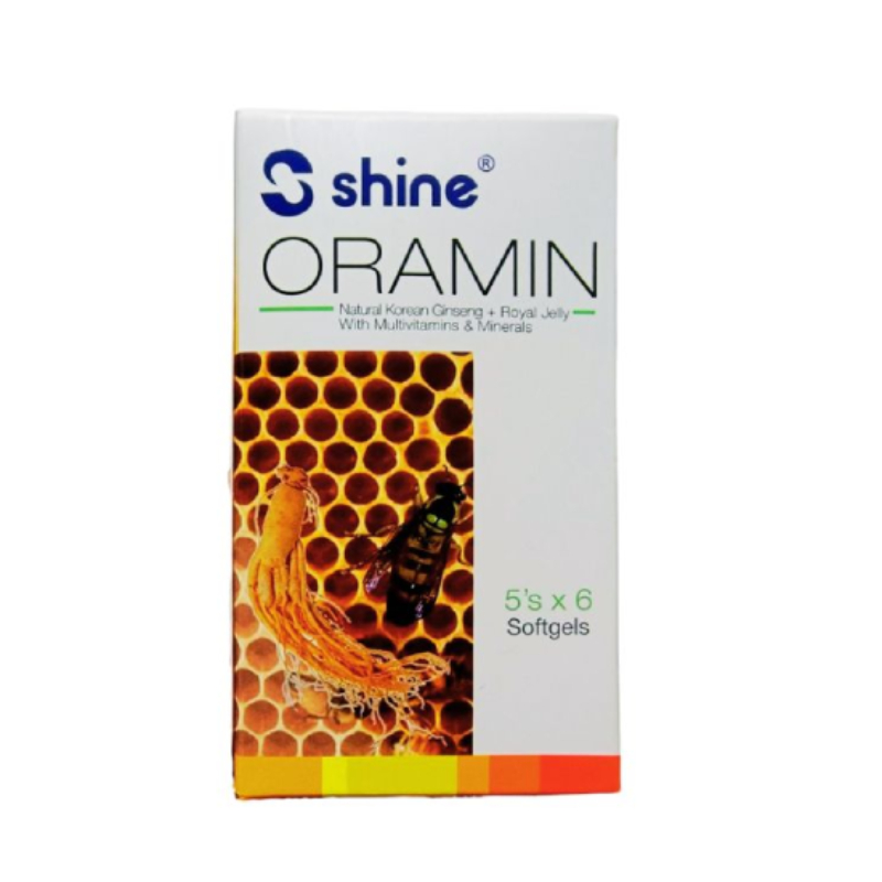 ORC 800X800 (1) SHINE ORAMIN NATURAL KOREAN GINSENG + ROYAL JELLY WITH MULTIVITAMINS & MINERALS SOFTGEL - Image 1